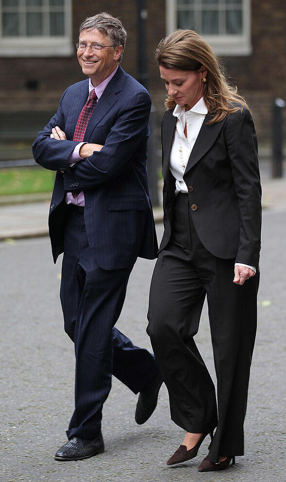 ביל גייטס וגרושתו מלינדה (צילום: Peter Macdiarmid/Getty Images) ביל גייטס