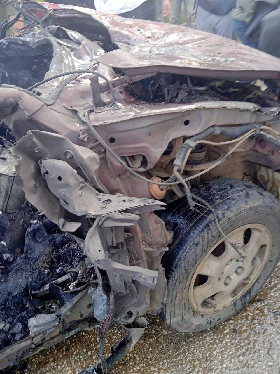 הרכב שהותקף בלבנון