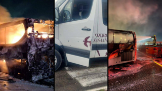 האוטובוסים שהוצתו