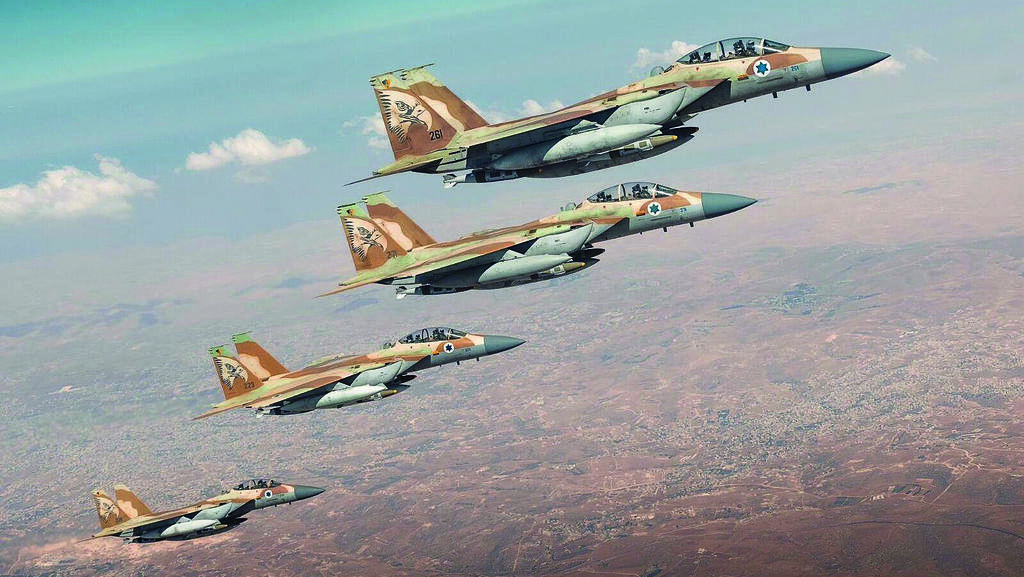 מטוסי חיל האוויר בדרך לתקיפה באיראן