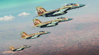 מטוסי חיל האוויר בדרך לתקיפה באיראן