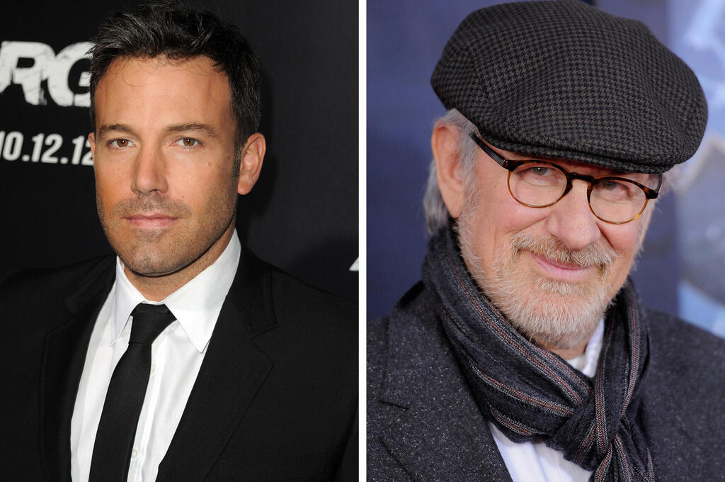 סכסוך מטופש. בן אפלק וסטיבן ספילברג (צילום: Kevin Winter/Getty Images) בן אפלק סטיבן ספילברג