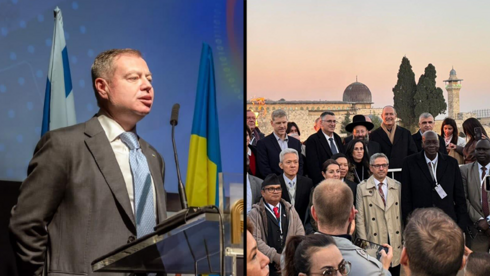 אירוע דיפלומטי שארגן שר החוץ גדעון סער בכותל המערבי, יבגן קורניצ'וק