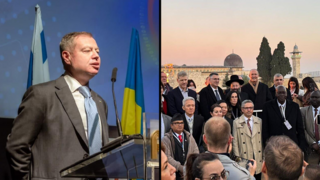 אירוע דיפלומטי שארגן שר החוץ גדעון סער בכותל המערבי, יבגן קורניצ'וק