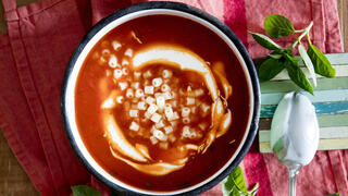 מרק עגבניות ופסטה