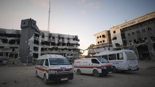 בית החולים שיפא אחרי שנפגע במלחמה