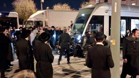 הפגנת חרדים בירושלים בעקבות מעצר עריק