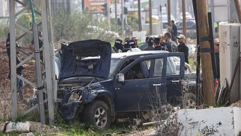 רכבו של המחבל שביצע את פיגוע הדריסה והדקירה בתל יוסף ובית שאן