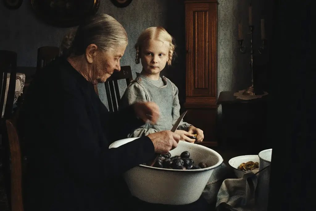 Кадр из фильма "Звук падения" 