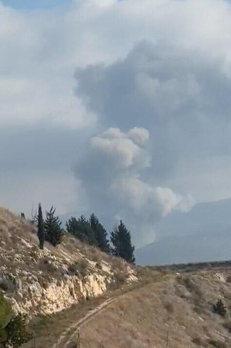  תקיפות באזור אל-הרמל בלבנון (אל-בקאע)