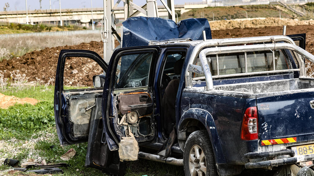 רכבו של המחבל שביצע את פיגוע הדריסה והדקירה בתל יוסף ובית שאן