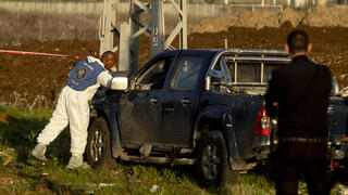 רכבו של המחבל שביצע את פיגוע הדריסה והדקירה בתל יוסף ובית שאן