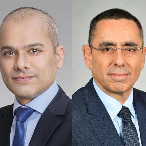 מימין: אבי לוי מנכ"ל דיסקונט, ידין ענתבי מנכ"ל הפועלים, חנן פרידמן מנכ"ל לאומי