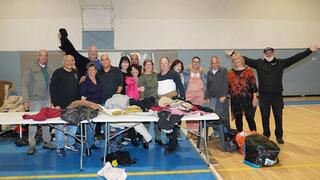 מתנדבים בחולון באירוע הסיום של הפרוייקט