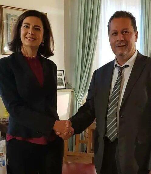 Italy arrests Hamas activists Mohammed Hannon and Laura Boldrini (Photo: From X) איטליה מעצר פעילי חמאס מוחמד חנון עם לאורה בולדריני