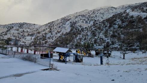 המפלס התחתון באתר החרמון, טמפ' 0 מעלות