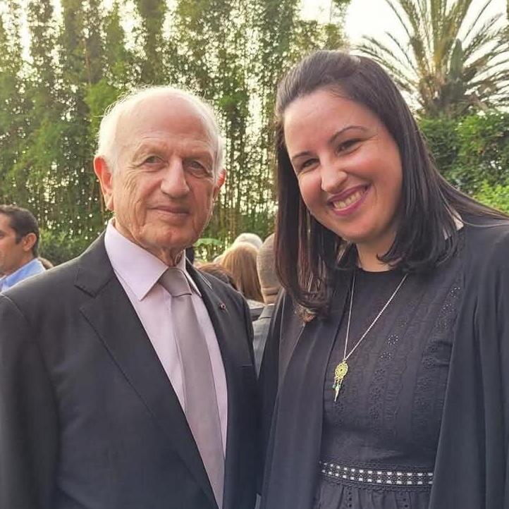 Einat Levi and André Azoulay, senior adviser to Morocco’s monarchs עינת לוי, קיבלה פרס לצד אנדרה אזולאי, היועץ היהודי של ארמון המלוכה