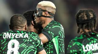 שחקני ניגריה חוגגים