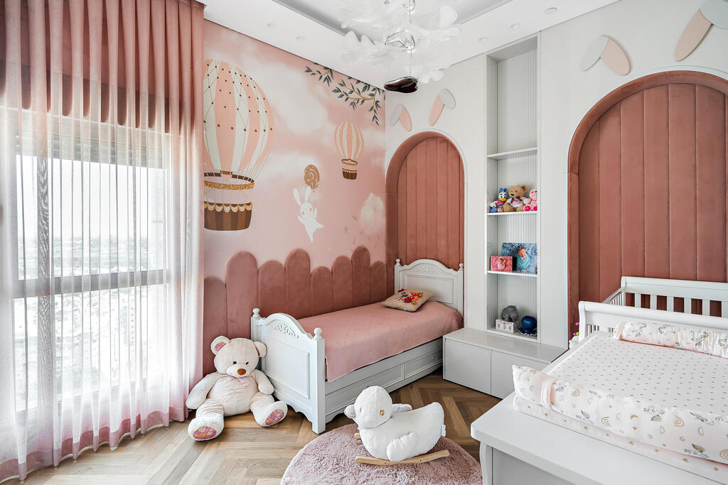 A luxurious children’s room designed in a fantasy style, by Meital Shomer (Photo: Maor Moyal) חדר ילדים מפואר המעוצב בסגנון פנטזיה. עיצוב: מיטל שומר