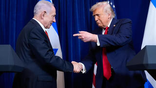 רה"מ נתניהו ו דונלד טראמפ ב מסע"ת ב מאר א-לאגו