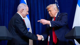 רה"מ נתניהו ו דונלד טראמפ ב מסע"ת ב מאר א-לאגו