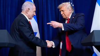 רה"מ נתניהו ו דונלד טראמפ ב מסע"ת ב מאר א-לאגו