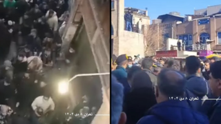 הפגנות ב טהרן איראן על המצב הכלכלי