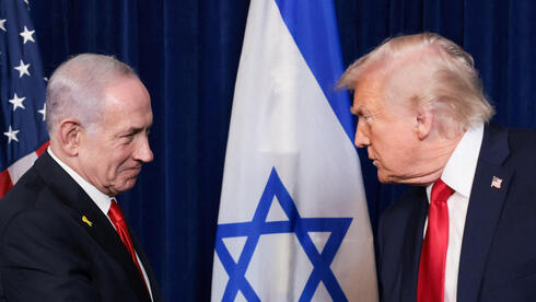 רה"מ נתניהו ו דונלד טראמפ ב מסע"ת ב מאר א-לאגו