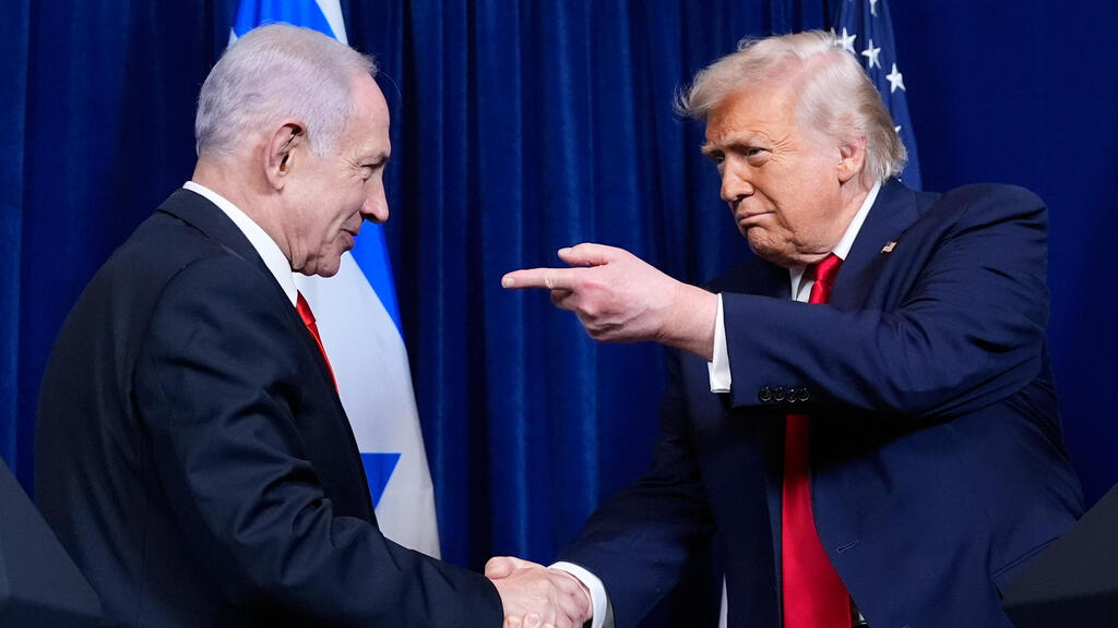 רה"מ נתניהו ו דונלד טראמפ ב מסע"ת ב מאר א-לאגו