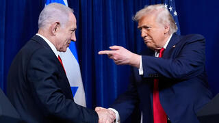 רה"מ נתניהו ו דונלד טראמפ ב מסע"ת ב מאר א-לאגו