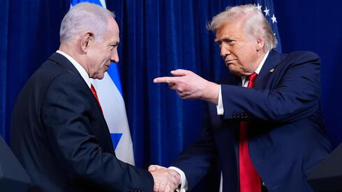 רה"מ נתניהו ו דונלד טראמפ ב מסע"ת ב מאר א-לאגו