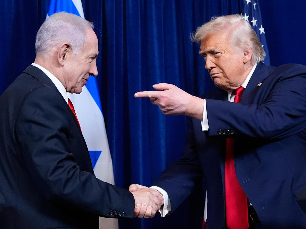 רה"מ נתניהו ו דונלד טראמפ ב מסע"ת ב מאר א-לאגו
