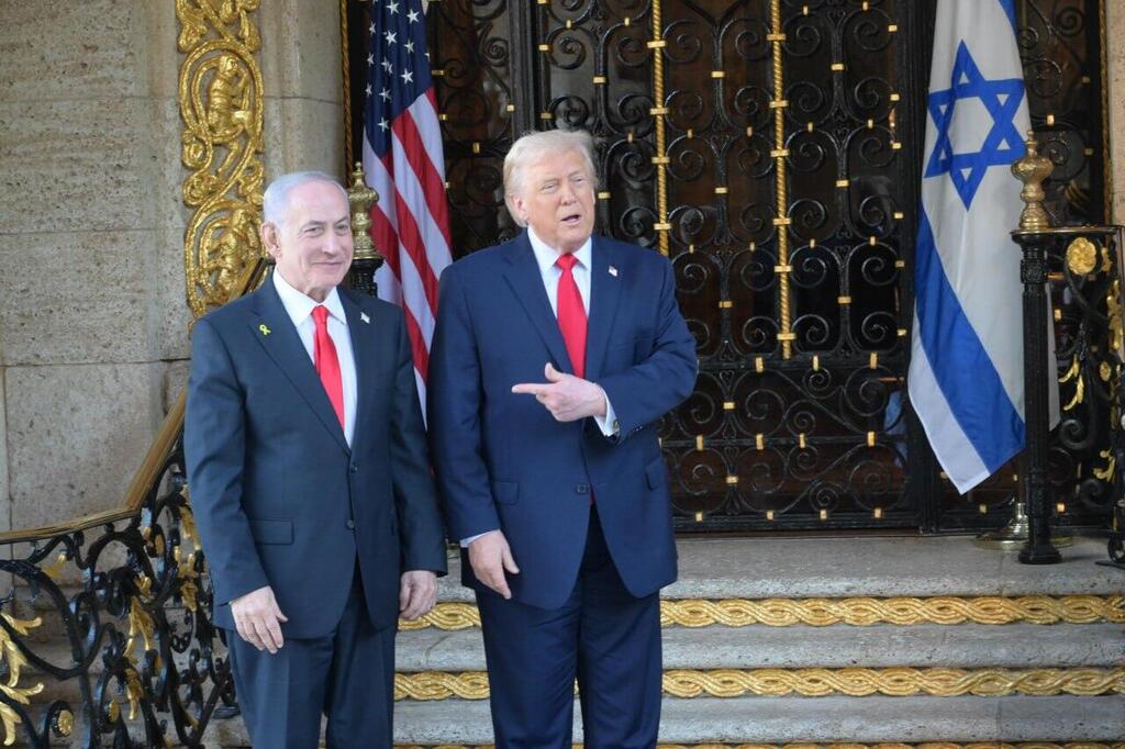 Netanyahu and Trump (Photo: GPO) רה"מ בנימין נתניהו ונשיא ארה"ב דונלד טראמפ בפגישתם במאר-א-לאגו