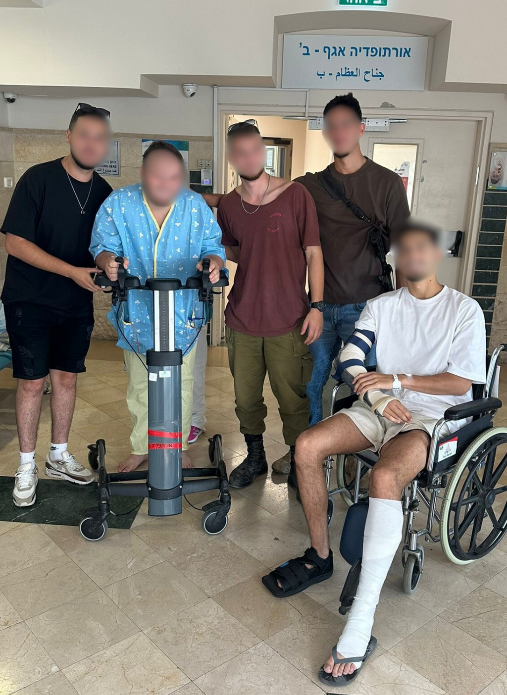 דובר צה"ל פצועים עזה סמל ל' רב"ט ג'  - איכות טובה