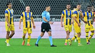 שחקני מכבי תל אביב מאוכזבים