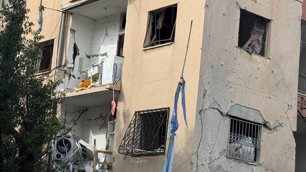 Разрушенный дом в Хайфе (Фото: Эйтан Гликман) זירת נפילה ראשונה בשכונת נווה שאנן שבחיפה