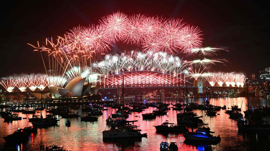 Australia (Photo: Saeed Khan/ AFP) אוסטרליה חגיגות שנה חדשה 2026 סידני בית האופרה גשר נמל סידני