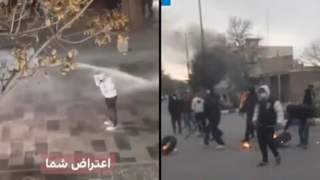 תיעודים שפרסם איראן אינטרנשיונל מהפגנות הפגנה ב איראן