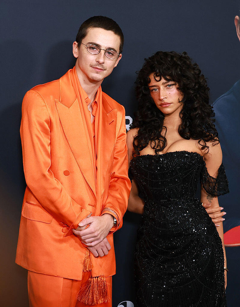 Odessa A’zion and Timothee Chalamet (Photo: Theo Wargo / Staff Getty) אודסה אז'יון וטימותי שאלמה