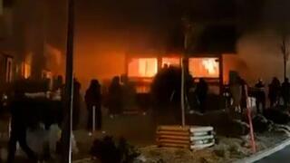 זירת פיצוץ בבר ב קראנס-מונטנה שווייץ עיירת סקי ב האלפים השווייצריים