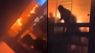 שווייץ תיעוד התפשטות האש ב אסון ה שריפה ב עיירת הסקי קראנס מונטנה