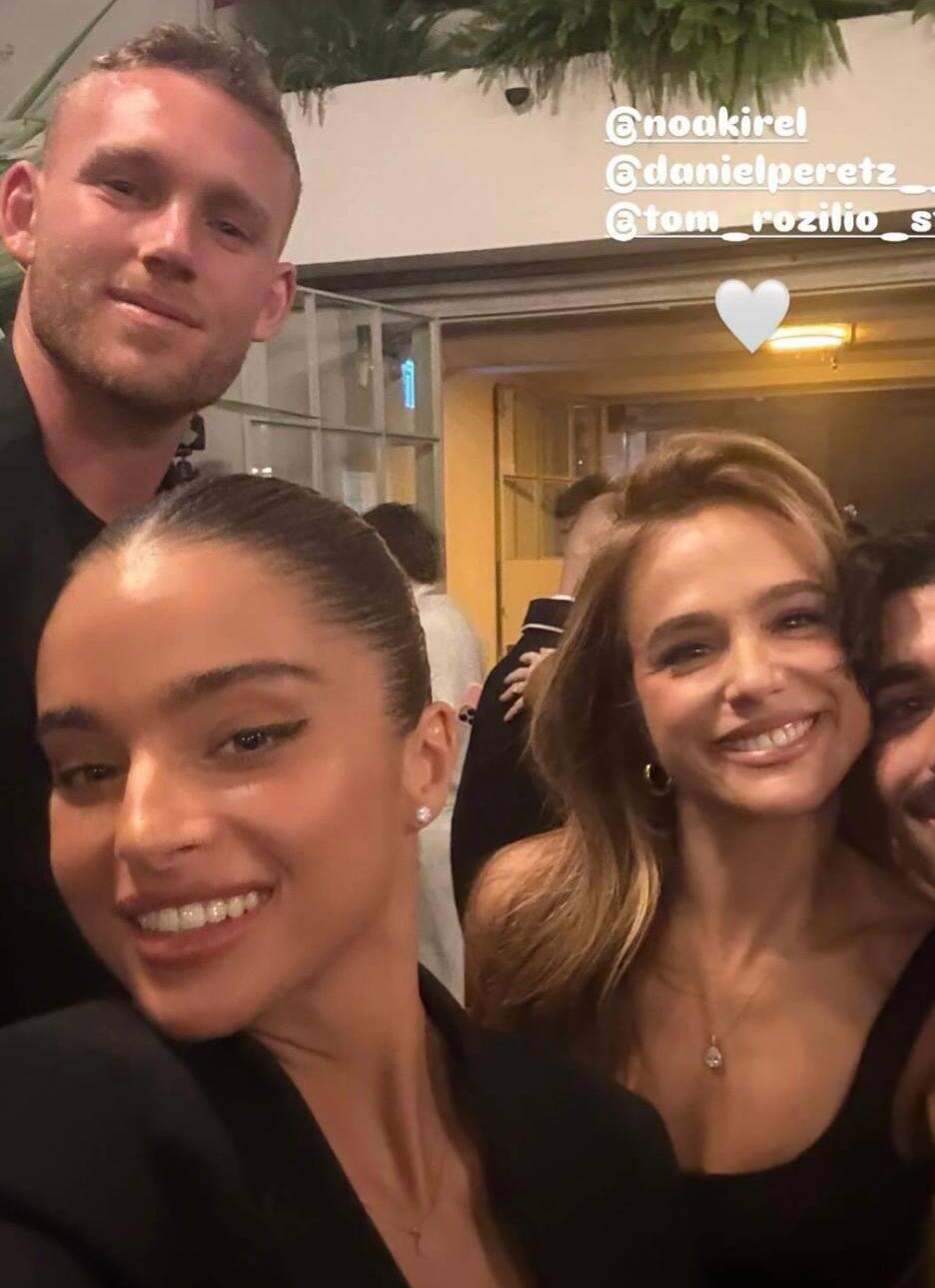 באו להרים. אגם רודברג, דניאל פרץ ונועה קירל (צילום מסך) לאה שנירר חתונת הבן