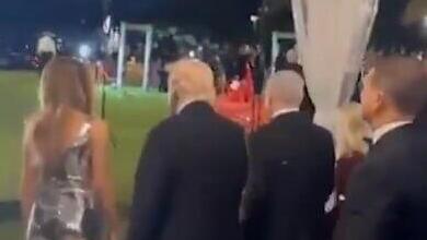 טראמפ ונתניהו במסיבת השנה החדשה במאר-א-לאגו, פלורידה