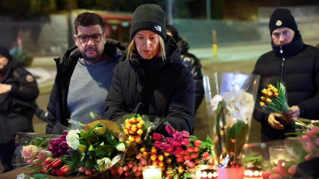 שווייץ אסון שריפה עשרות הרוגים בר עיירת סקי קראנס מונטנה פרחים ומנחמים