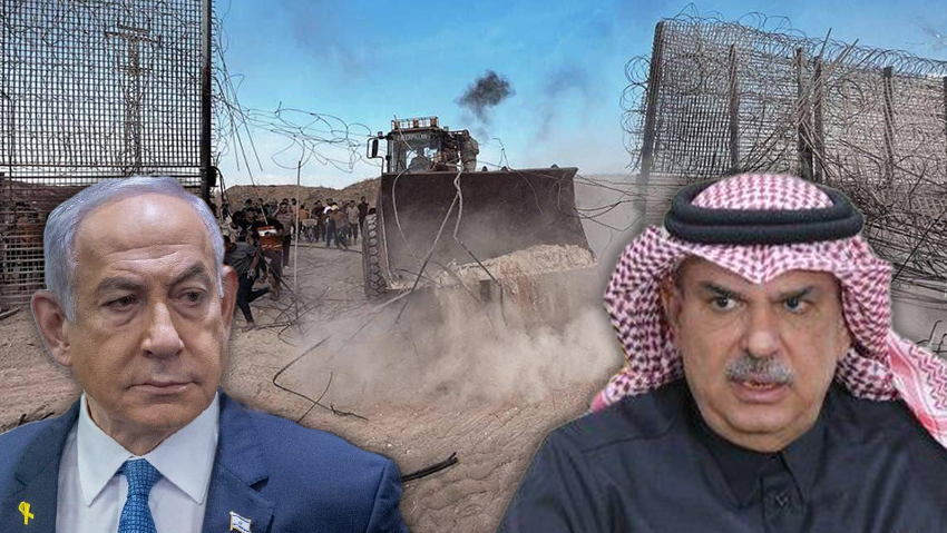 תיעוד פלסטיני: הגדר פרוצה בדרום רצועת עזה