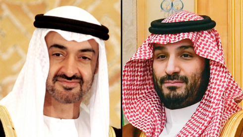 מוחמד בן סלמאן יורש העצר של סעודיה ומוחמד בן זאיד נשיא איחוד האמירויות