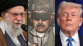 דונלד טראמפ,  ניקולס מדורו, חמינאי