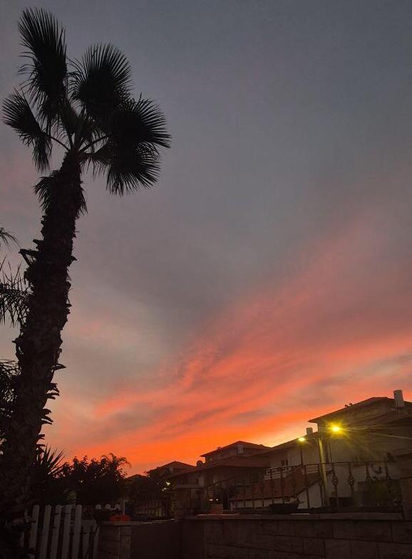 In Rishon LeZion (Photo: Adi Louis) שקיעה אדומה בראשון לציון