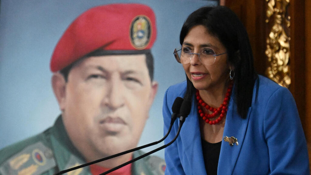 Venezuela’s interim president, Delcy Rodriguez (Photo: JUAN BARRETO / AFP) דלסי רודריגז סגנית נשיא ונצואלה ארכיון 2024