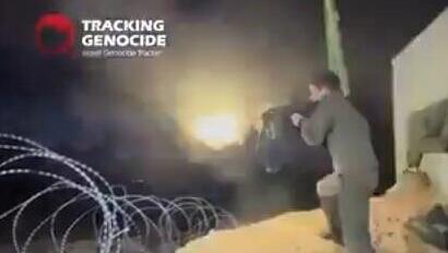 יורה על אוטומט לכיוון עזה - בחגיגות הסילבסטר